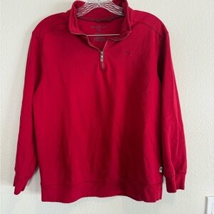 Tommy Bahama Red Zip-Up Men's Sweater